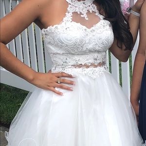 White Turtle neck dress !